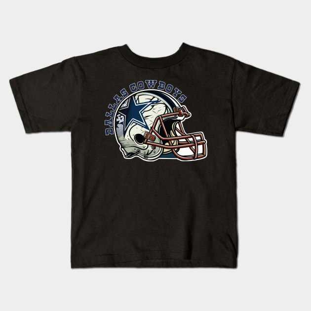 Go Dallas Cowboys Kids T-Shirt by vectrus